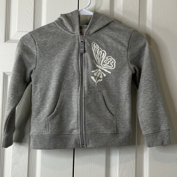 Cat & Jack - Toddler Girls' Zip-Up Fleece Hoodie Size XS (4/5) - Picture 3 of 8